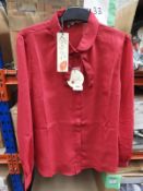 *17 Size: 12 Mima Dark Red Blouses