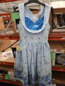 *22 Size: 10 Ophelia Blue Floral Border Dresses
