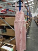 *4 Size: 18 Leigh Pink Bib & Brace Dungarees