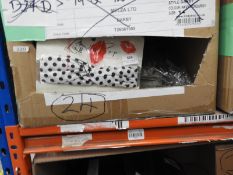 *24 Black & White Polka Dot Turbans