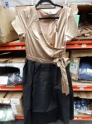 *Size: 12 Gina Gold & Black Vintage Style Dress