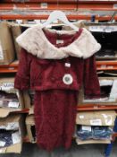 *8 Beverley Two Piece Vintage Style Dresses (Burg