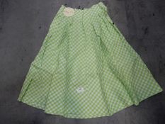 *11 Size: 8 Danilla Green Gingham Vintage Style Dr