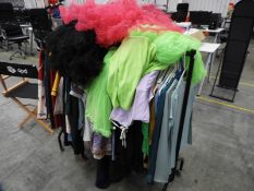 *4ft Sectional Garment Rail Containing Approx 800 Size 10 & 20 Sample Garments