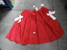 *6 Size: 22 Lovi Red Skirts with White Bows