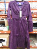 *7 Size: 8 Kara Aubergine Vintage Style Dresses