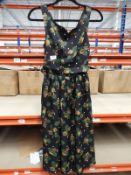 *15 Size: 8 Delta Mustard Rose Polka Dot Vintage S