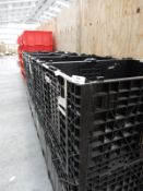 *5 Black Plastic Stackable Stillages