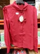 *17 Size: 14 Mima Dark Red Tops
