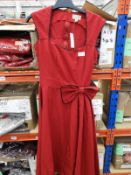 *17 Size: 8 Grace Red Dresses with Black Piping