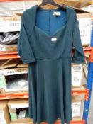 *8 Size: 14 Vicki Deep Teal Vintage Style Dresses