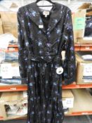 *13 Size: 16 Shannon Teal Rose Vintage Style Dress