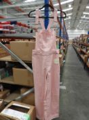 *12 Size: 18 Leigh Pink Bib & Brace Dungarees