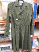 *3 Size: 14 Perrie Moss Green Polka Dot Vintage St