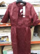 *17 Size: 10 Marguerite Burgundy Dresses
