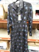 *6 Size: 8 Lindy Bop Shannon Teal Rose Dresses