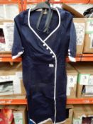 *8 Size: 14 Nina Navy Blue Dresses with White Trim