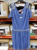 *9 Size: 14 Romi Cornflour Vintage Style Dresses