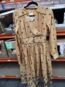 *10 Size: 26 Lindy Bop Kara Mustard Kittens Vintag