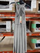 *6 Size: 16 Sharonda Silver Velvet Dresses