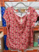 *7 Size: XXL Dido Burgundy Jukebox Tops