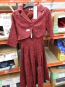 *15 Size: 14 Lindy Bop Autumn Burgundy Dresses