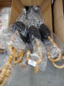 *10 Lindy Bop Zebra Stripe Umbrellas