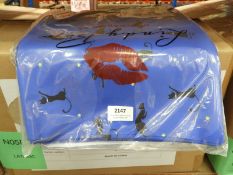 *5 1m Squares of Midnight Cat Fabric