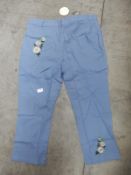 *7 Size: 22 Patricia Blue Embroidered Tops