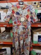 *20 Size: 8 Savannah Cream Patchwork Dresses