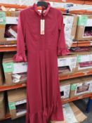*18 Size: 14 Lindy Bop Lyda Crimson Dresses