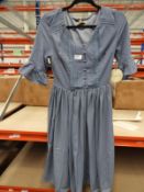 *16 Size: 8 Francis May Cornflour Blue Vintage Sty