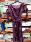 *11 Size: 16 Carissa Kitty Surprise Purple Floral