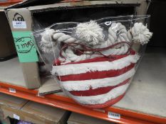 *7 Stripe Bucket Style Handbags
