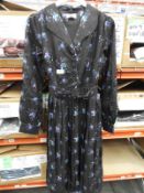 *7 Size: 10 Shannon Teal Rose Vintage Style Dresse