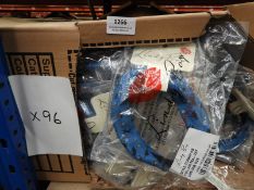 *96 Teal Turban Headbands (Black Cat)