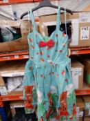 *5 Size: 12 Lindy Bop Misty Teal Tikki Vintage Dre