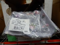 *45 Lilac Pressed Floral 1m Fabric Squares