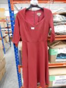 *10 Size: 10 Vicki Deep Red Ladies Dresses