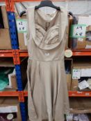 *2 Size: 8 Terri Lou Gold Dresses