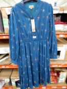 *14 Size: 14 Ivory Teal Rose Dresses