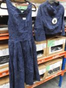 *14 Size: 8 Lindy Bop Marianne Navy Dresses