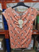 *11 Size: S Dido Orange Puffin Tops