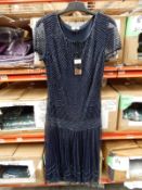 *14 Size: 10 Reese Navy Sequin Dresses