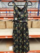 *6 Size: 8 Delta Mustard Rose Polka Dot Vintage St