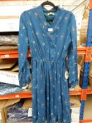 *9 Size: 12 Ivory Teal Rose Dresses