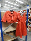 *12 Size: 12 Marcella Burnt Orange Vintage Style D