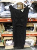 *12 Lindy Bop Anne Vintage Style Dress (Black Lace