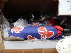 *30 Red & Blue Floral Umbrellas