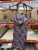 *7 Size: 8 Milley Wine Print Dresses